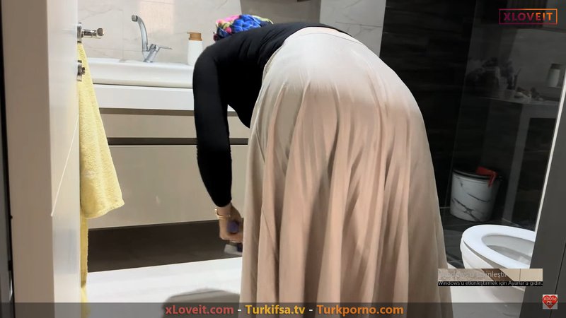 Fatmayla hertelden ifşa Banyo yatak odası temizledi